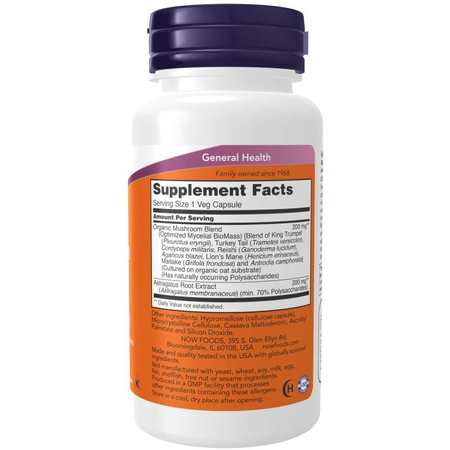 Now Foods Mushroom Immune Renew 90 kapslí