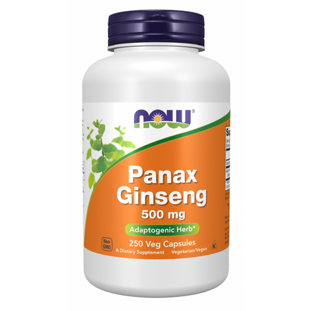Now Foods Panax Ginseng 500 mg 250 kapslí