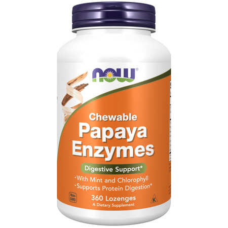 Now Foods Papaya Enzyme 360 cucací tablety