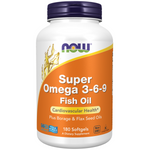 Now Foods Super Omega 3-6-9 180 kapslí
