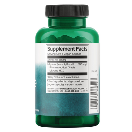 Swanson AjiPure L-Lysin 500 mg 90 kapslí