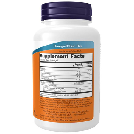 Now Foods Ultra Omega-3 Fish Oil 180 kapslí