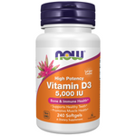 Now Foods Vitamin D-3 5000 IU 240 kapslí