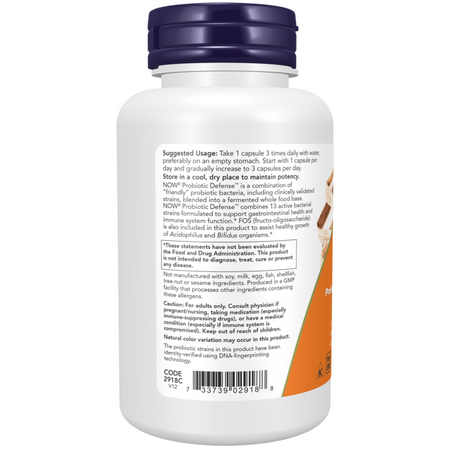 Now Foods Probiotic Defense 90 kapslí
