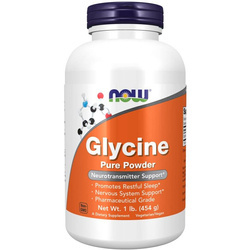 Now Foods Glycin Pudr 454 g