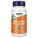 Now Foods Chromium Picolinate 200 mcg 100 kapslí