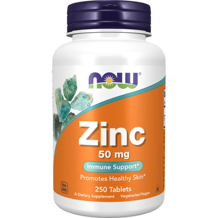 Now Foods Glukonát Zinečnatý 50 mg 250 tablet