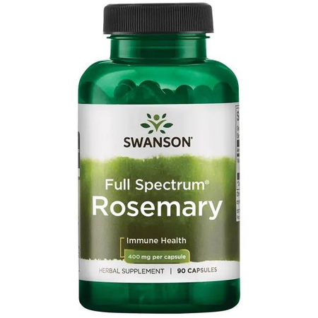 Swanson Rozmarýn Lékařský (Rosemary) 400 mg 90 kapslí