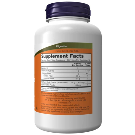Now Foods Psyllium Husk 700 mg 360 veg kapslí