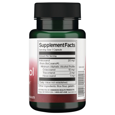 Swanson BioCosanol Polikosanol 20 mg 60 kapslí