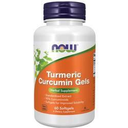 Now Foods Turmeric Curcumin Gels 60 kapslí