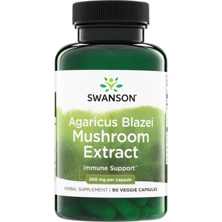 Swanson Agaricus Blazei Extrakt 500 mg 90 kapslí
