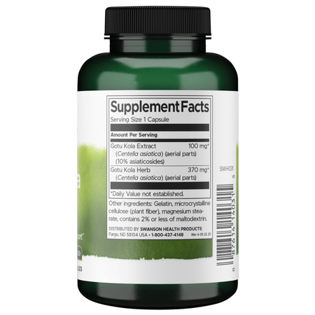 Swanson Gotu Kola Extract 100 mg 120 kapslí