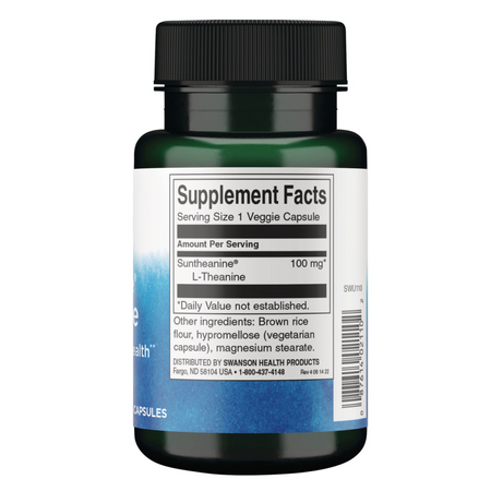Swanson Suntheanine L-Theanine 100 mg 60 kapslí