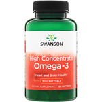 Swanson High Concentrate Omega-3 120 kapslí