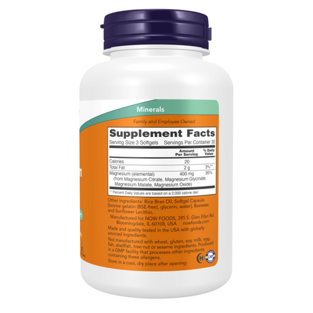 Now Foods Magnesium Citrate 90 softgels