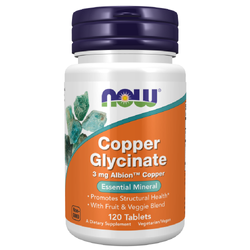 Now Foods Copper Glycinate 120 tablet
