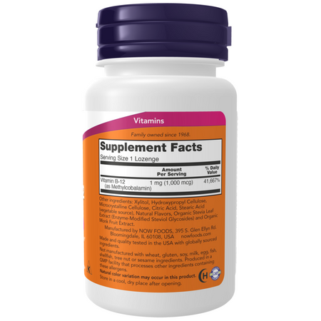 Now Foods Methyl B-12 1000 mcg 100 tablety