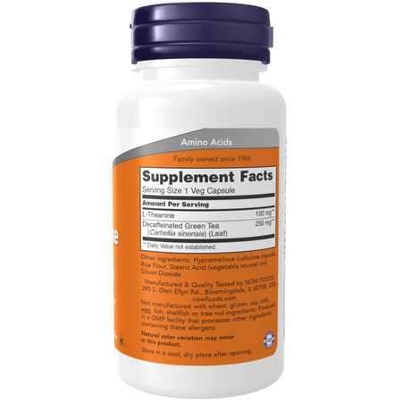 Now Foods L-Theanine 100 mg 90 veg kapslí