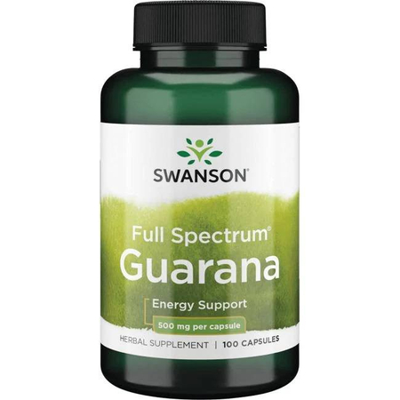 Swanson Guarana 500 mg 100 kapslí