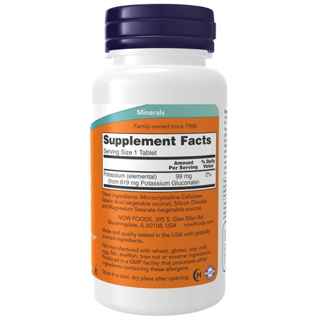 Now Foods Potassium Gluconate 99 mg 250 tablet