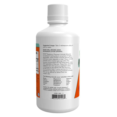 Now Foods Colloidal Minerals Raspberry Liquid 946 ml