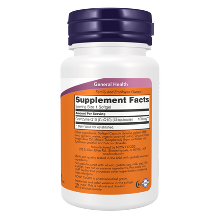 Now Foods Koenzym Q10 100 mg 150 kapslí