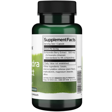 Swanson Klanopraška čínská (Schizandra Extract) 500 mg 60 kapslí