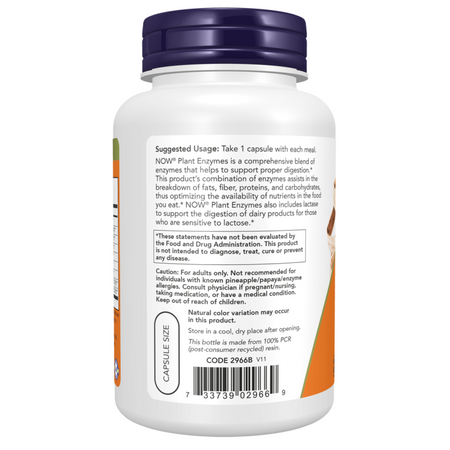 Now Foods Plant Enzymes 240 kapslí