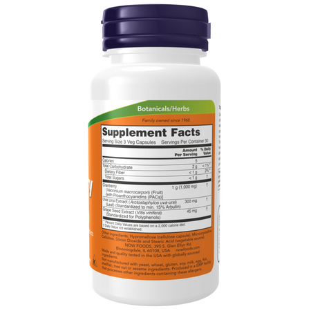 Now Foods Cranberry with PACs 90 veg kapslí