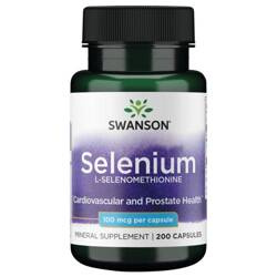 Swanson Selenium L-selenomethionine 100 mcg 200 kapslí