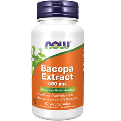 Now Foods Bakopa Drobnolistá (Bacopa Monniera) Extract 450 mg 90 kapslí