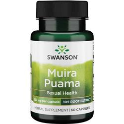 Swanson Muira Puama Extract 250 mg 60 kapslí