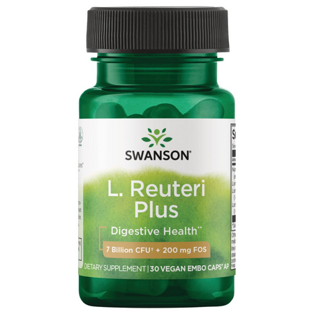 Swanson Probiotyk L. Reuteri Plus s L. Rhamnosus, L. Acidophilus a FOS 30 kapslí
