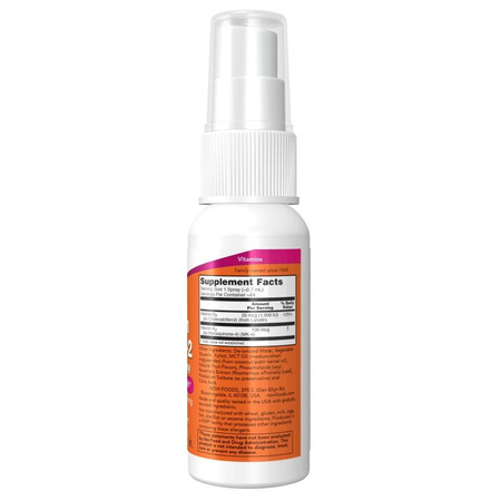 Now Foods Vitamín D3 1000 iu + K2 100 mcg Lipozomální 59 ml spray