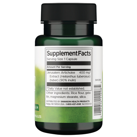 Swanson Topinambury (Jerusalem Artichoke) 400 mg 60 kapslí