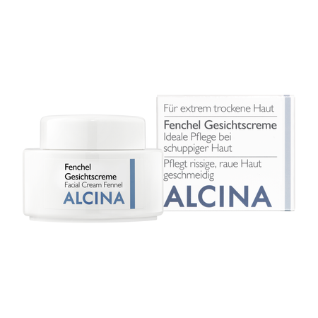 ALCINA For dry skin Facial Cream Fennel – pleťový krém pro suchou, drsnou a šupinatou pleť, 100 ml