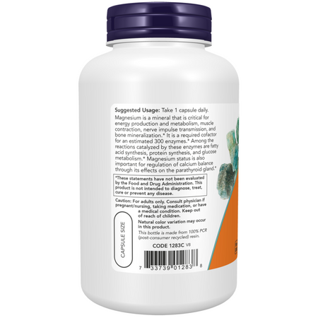 Now Foods Magnesium 400 mg 180 kapslí