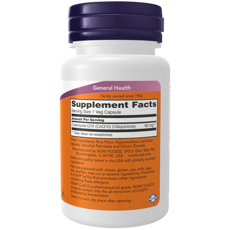 Now Foods Koenzym Q10 60 mg 60 kapslí