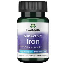 Swanson SunActive nedráždivé Železo 15 mg 90 kapslí