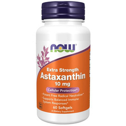 Now Foods Astaxanthin Extra Strength 10 mg 60 kapslí