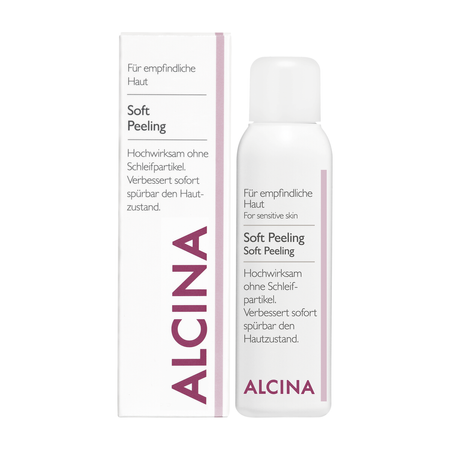 ALCINA For sensitive skin Soft Peeling – enzymatický pudrový peeling na obličej, bez brusných částeček, 25 g