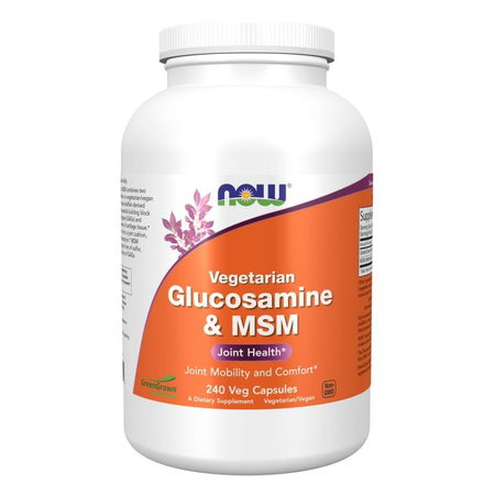 Now Foods Glucosamine a MSM (Vegetarian) 240 kapslí