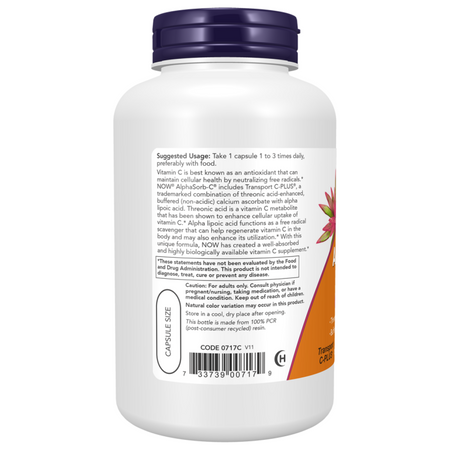 Now Foods AlphaSorb-C 500 180 veg kapslí