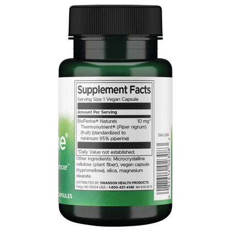 Swanson Biperin (Bioperine) 10 mg 60 kapslí
