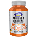 Now Foods Arginine 500 mg Ornithine 250 mg 100 kapslí