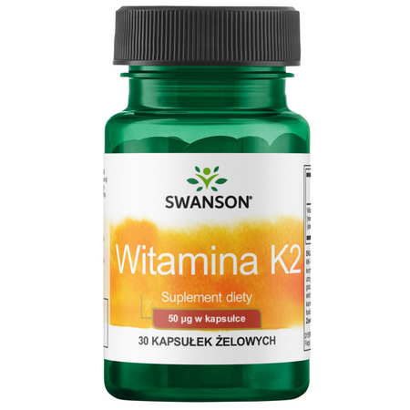 Swanson Vitamín K2 MK7 50 mcg 30 kapslí