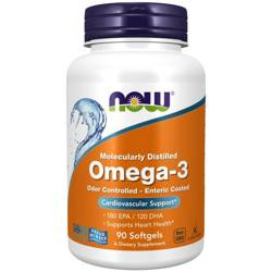 Now Foods Omega-3 Molecularly Distilled 90 kapslí