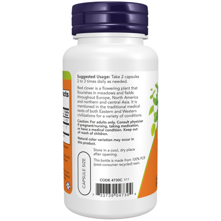 Now Foods Red Clover 375 mg 100 kapslí