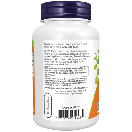 Now Foods Cat's Claw Extract 120 kapslí